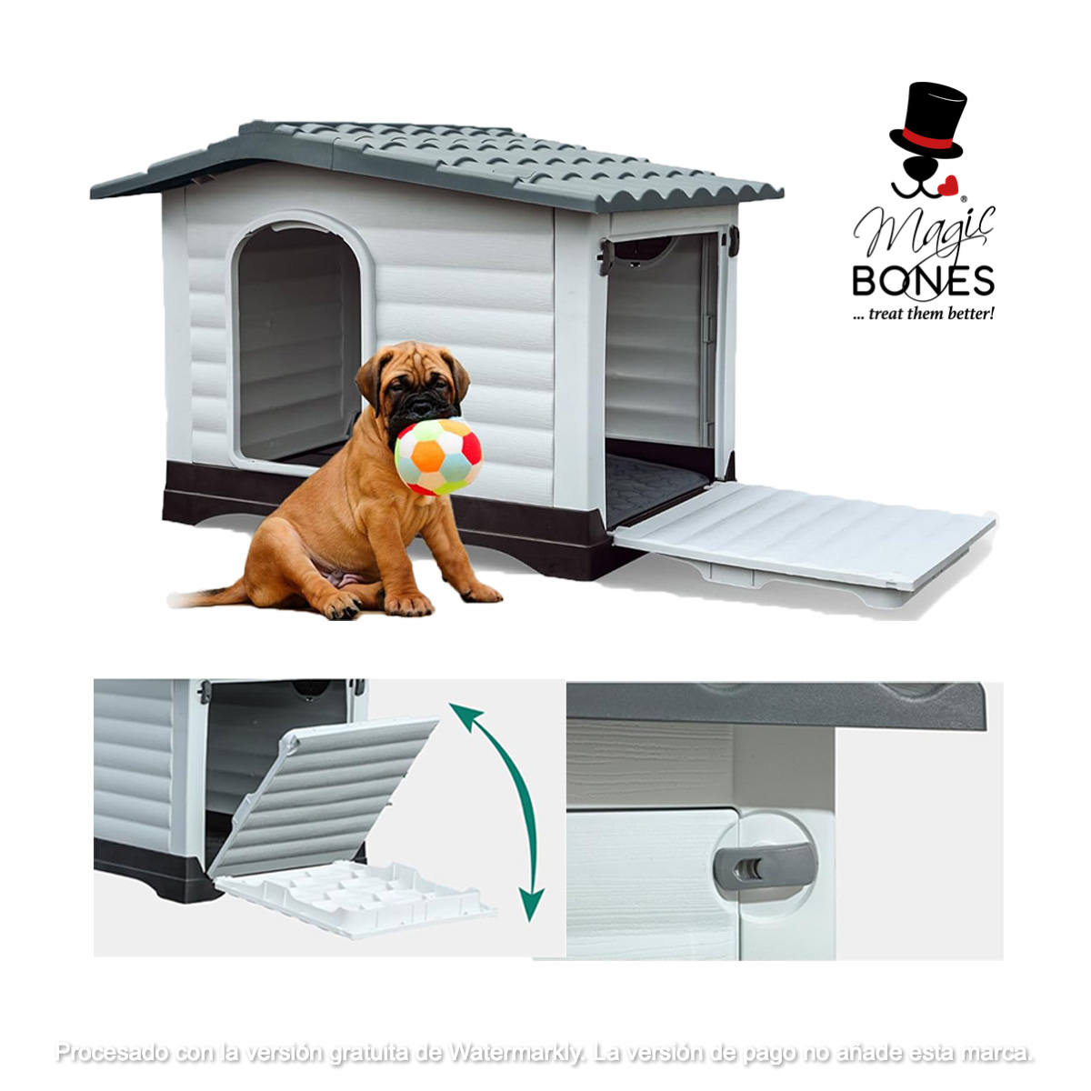 Casa Para Perro Raza Ch-M Térmica Interior/exterior 69 cm