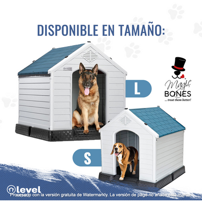 Casa De Plástico Exterior Térmica Raza Grande 97cm AZUL