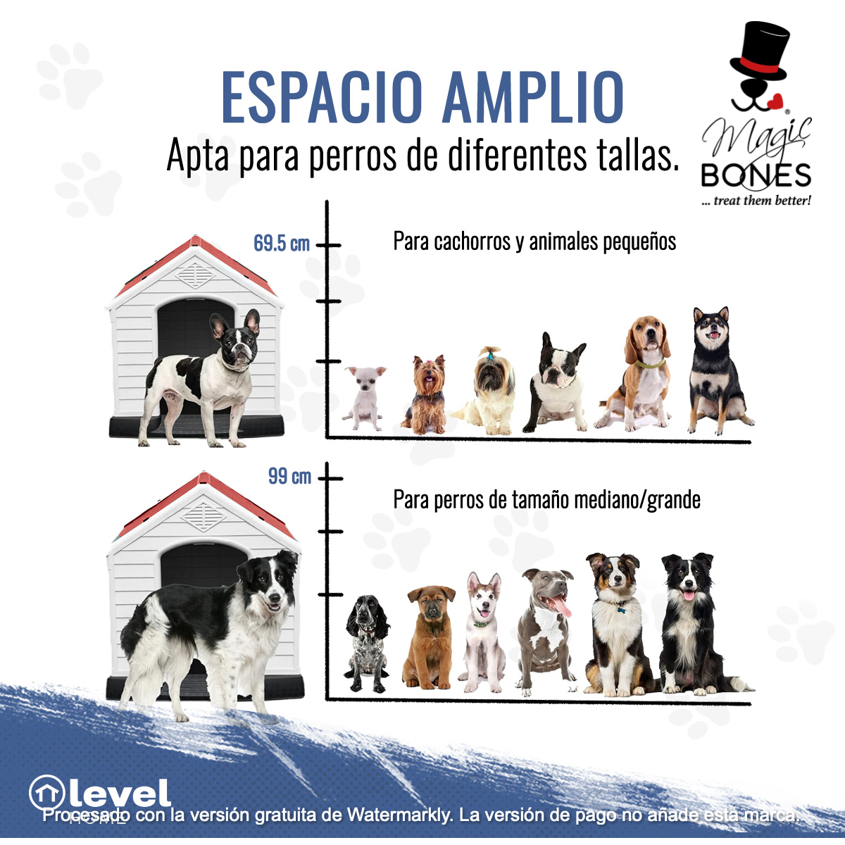 Casa Para Perro Chico Mediano Térmica De Plástico 73cm ROJA