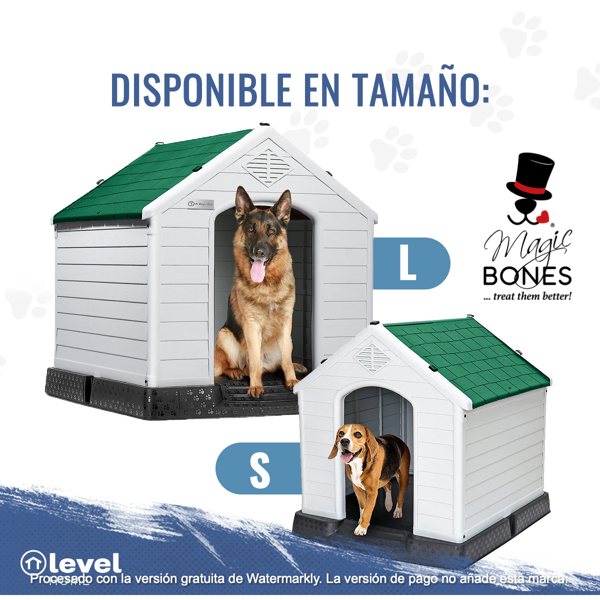 Casa De Plástico Exterior Térmica Raza Grande 97cm VERDE